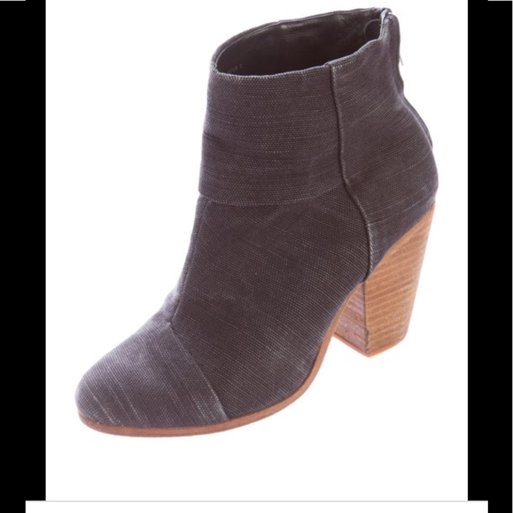 Rag & Bone Newbery Canvas Ankle Boots